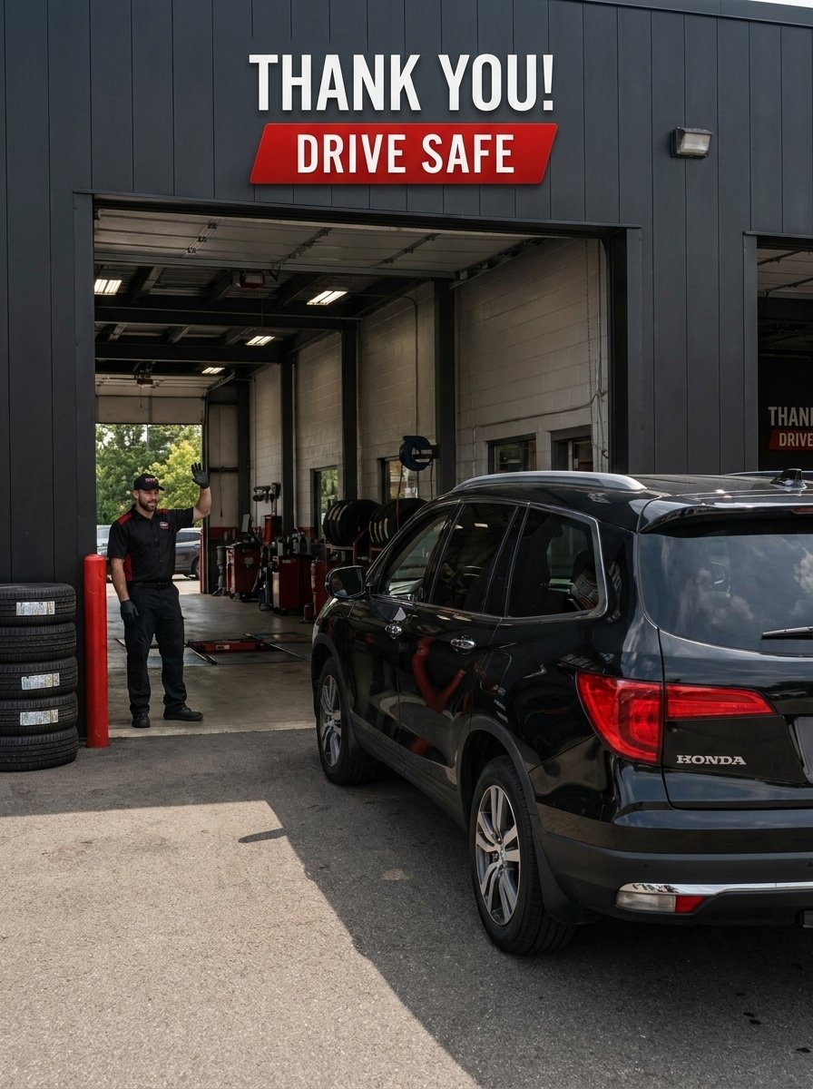 Customer Driving Away