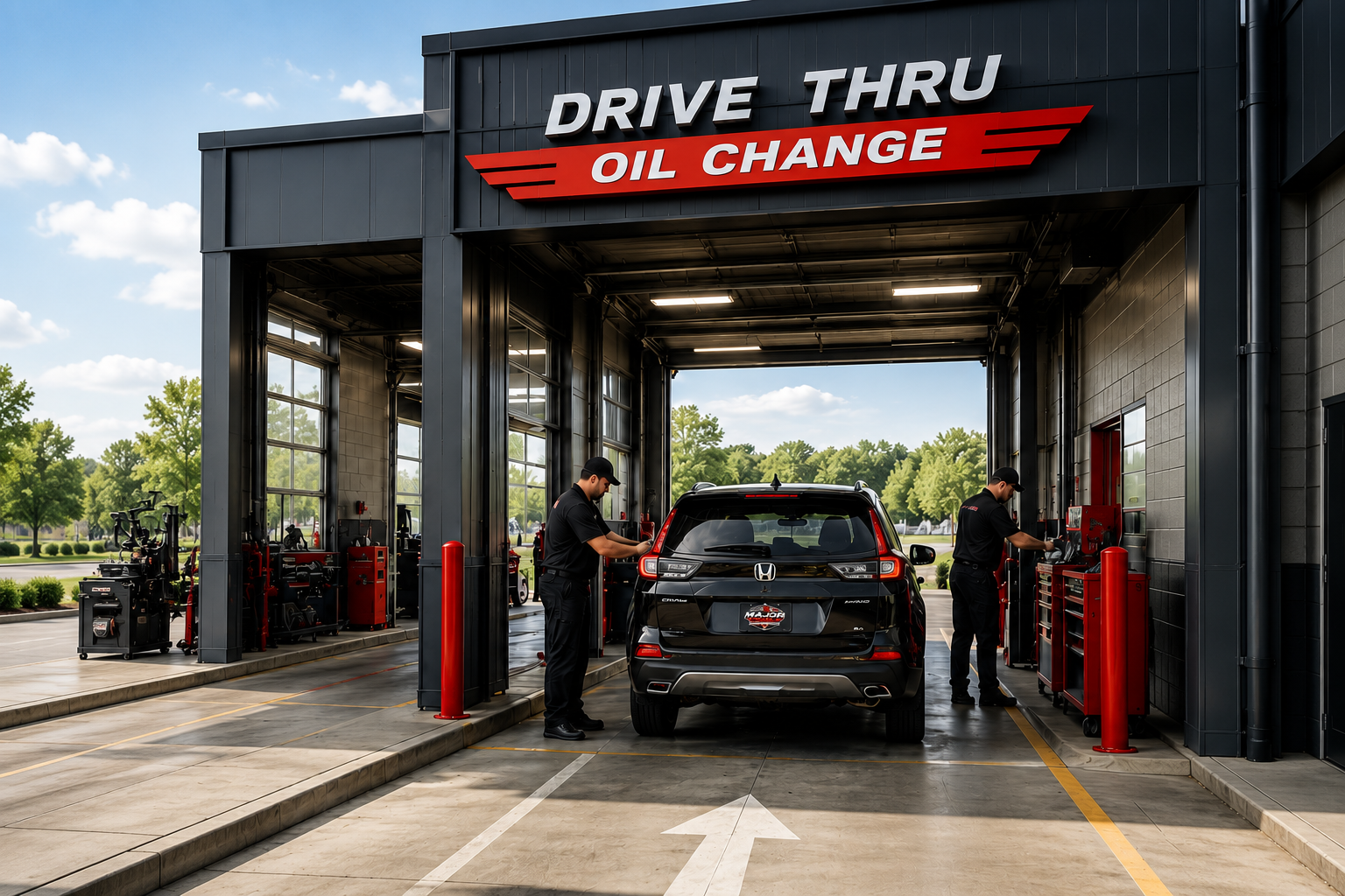 Major Oil Drive Thru Oil Change